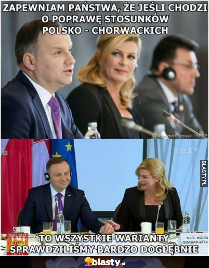 Zapewniam Państwa, że jeśli chodzi o poprawę stosunków polsko - chorwackich