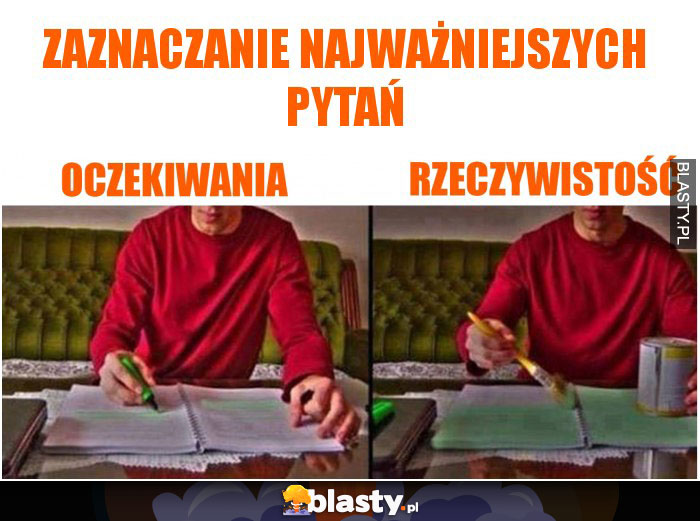 Zaznaczanie najważniejszych pytań