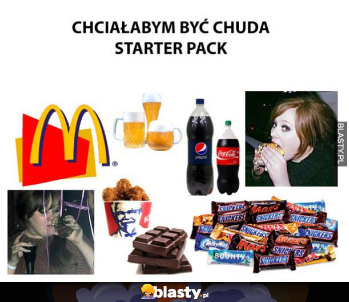 Chciałabym być chuda starter pack