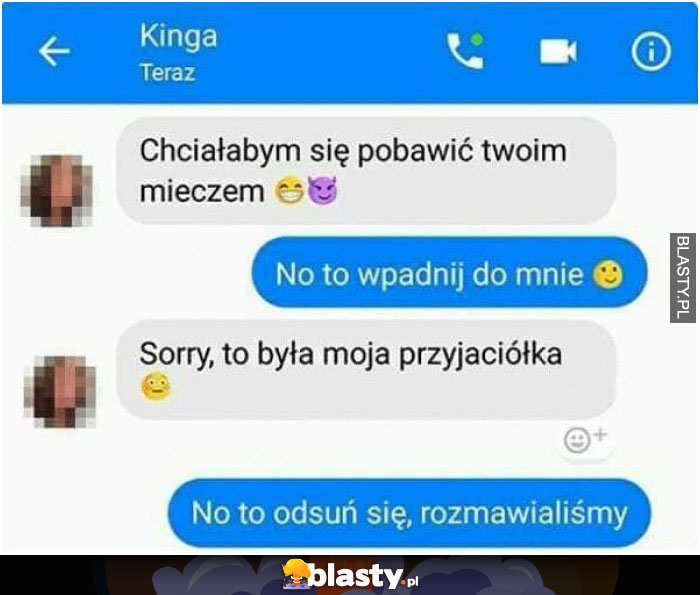 chciałabym pobawić się twoim mieczem