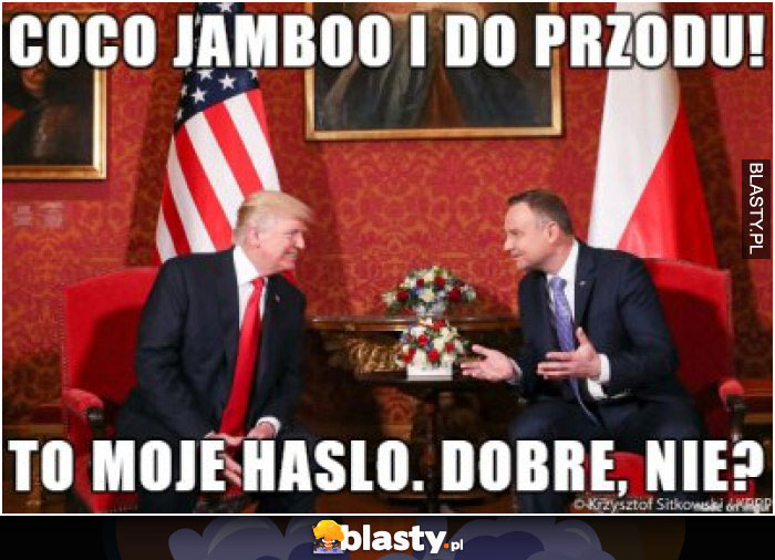 Coco jamboo i do przodu to moje hasło