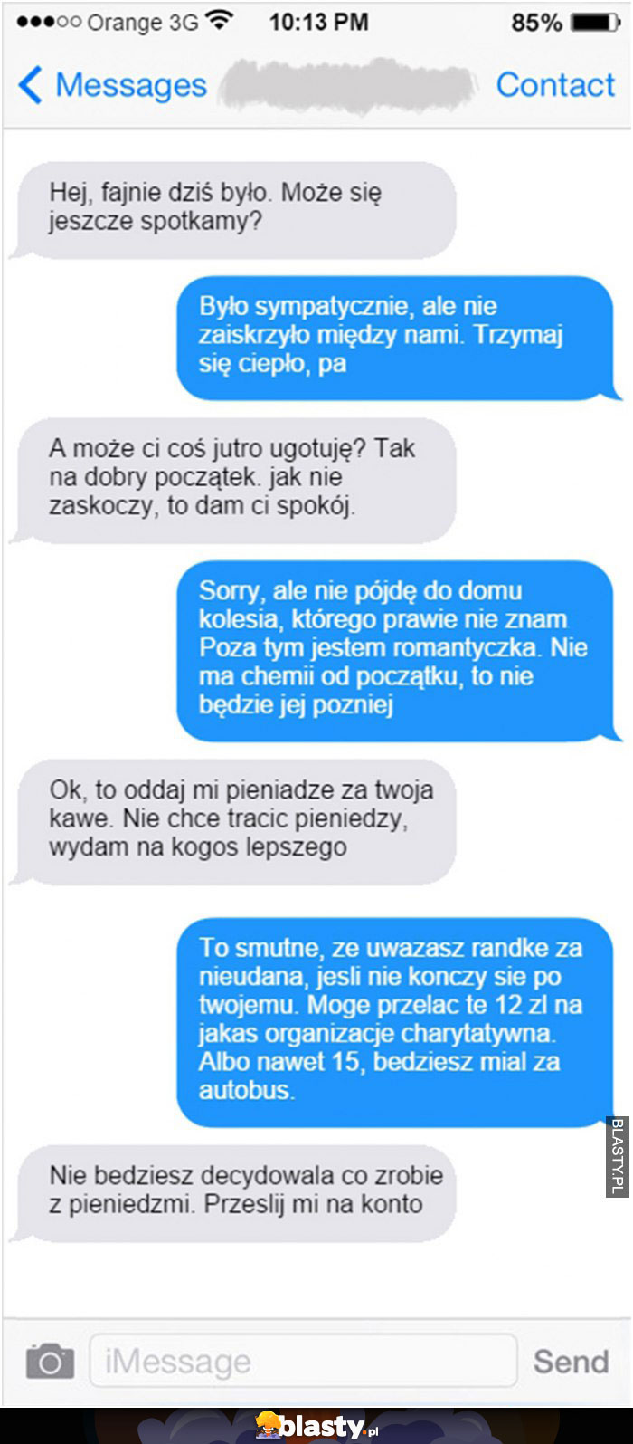 Czy umówisz się ze mną jeszcze raz?