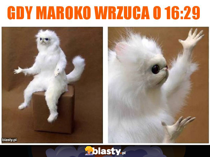 Gdy Maroko wrzuca o 16:29
