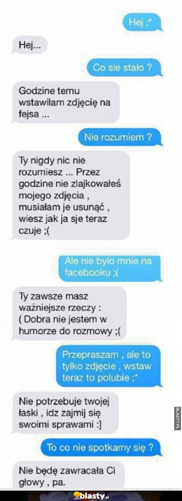 Godzinę temu wstawiłam zdjęcie na fejsa ..