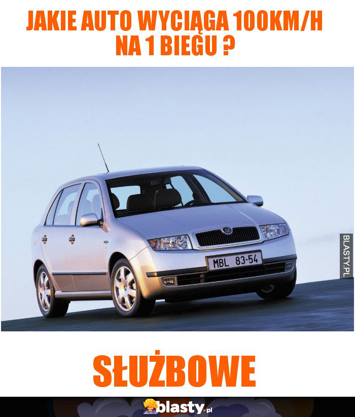 Jakie auto wyciąga 100km/h na 1 biegu ?