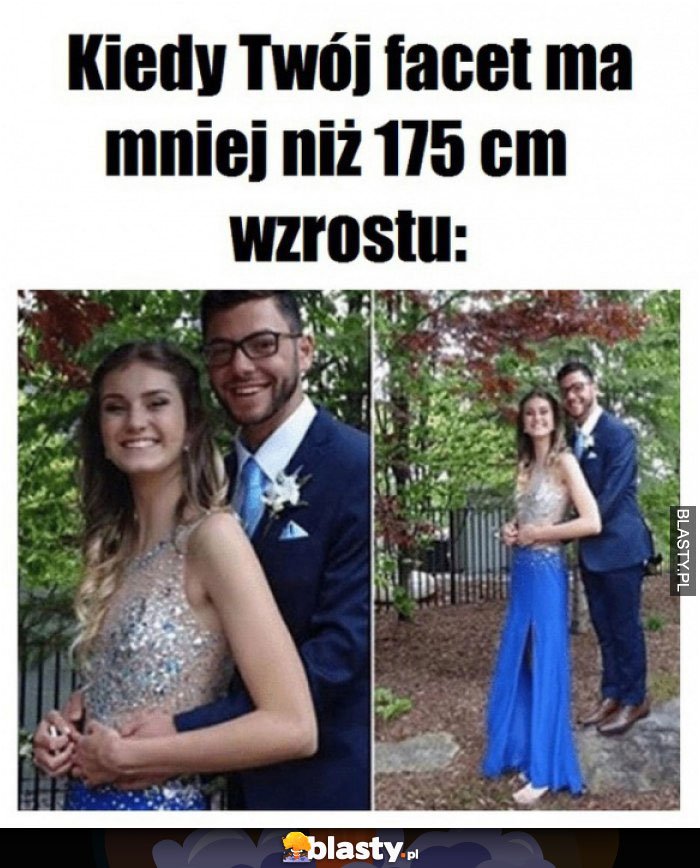 Kiedy twój facet ma mniej niż 175 cm wzrostu