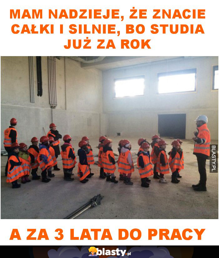 Mam nadzieje, że znacie całki i silnie, bo studia już za rok