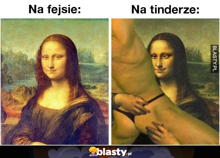 na fejsie VS na tinderze