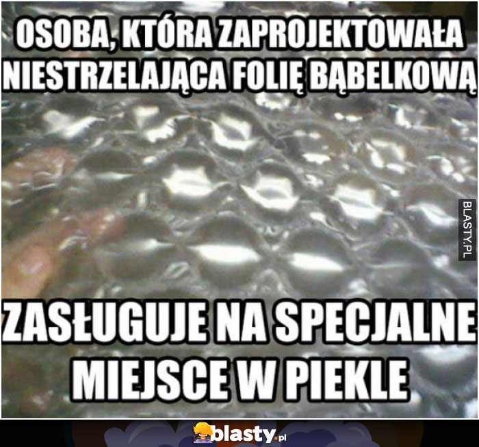 Niestrzelająca folia bąbelkowa