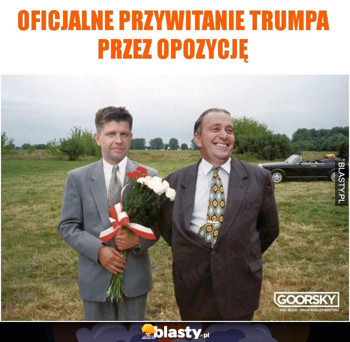 Oficjalne przywitanie Trumpa przez opozycję