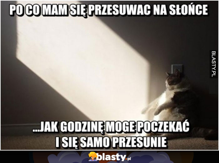 Po co mam się przesuwać na słońce