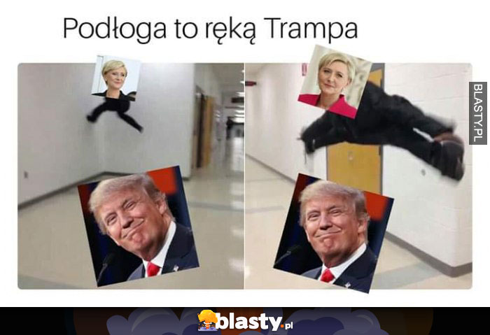 Podłoga to ręka trumpa