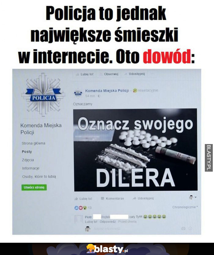 Policja to jednak największe śmieszki