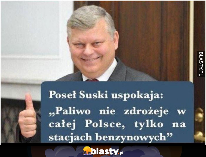 Poseł suski uspokaja