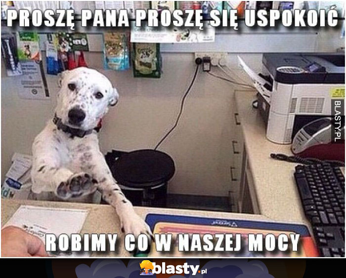 Proszę Pana, proszę się uspokoić