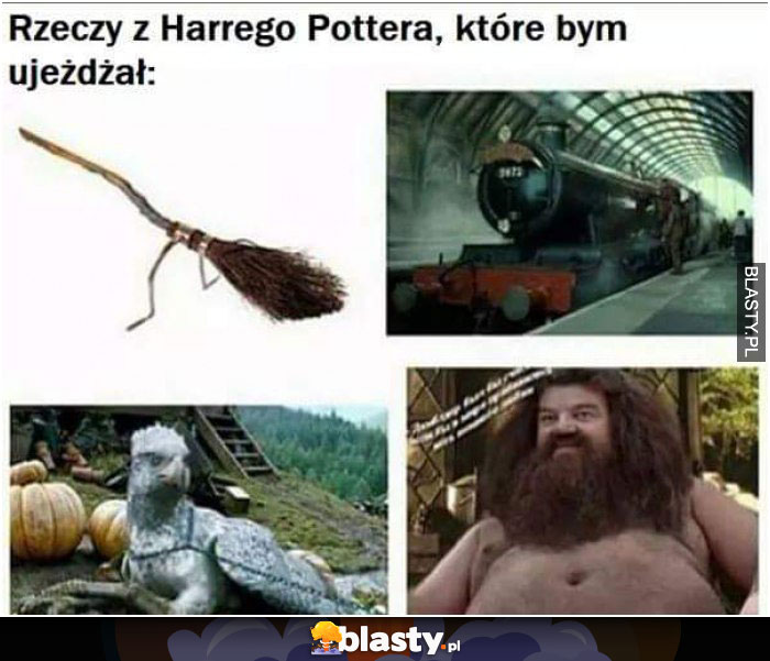 Rzeczy z Harrego Pottera, które bym ujeżdżał Rzeczy z Harrego Pottera, które bym ujeżdżał