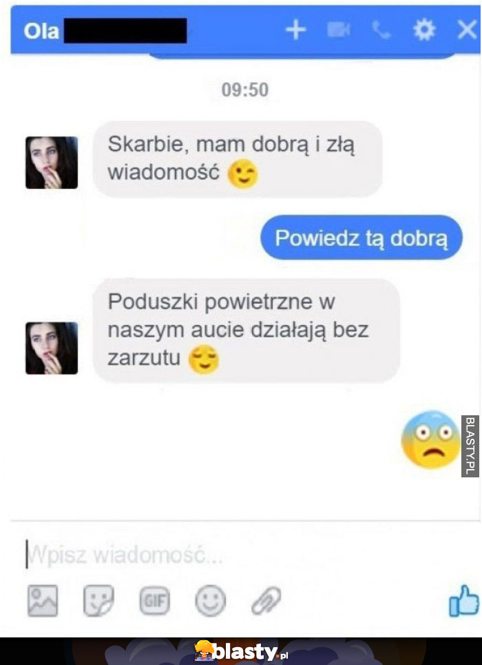 Skarbie mam dobrą i złą wiadomość