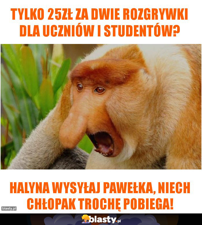 Tylko 25zł za dwie rozgrywki dla uczniów i studentów?