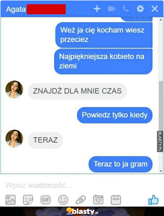 Weź ja cie kocham wiesz przecież