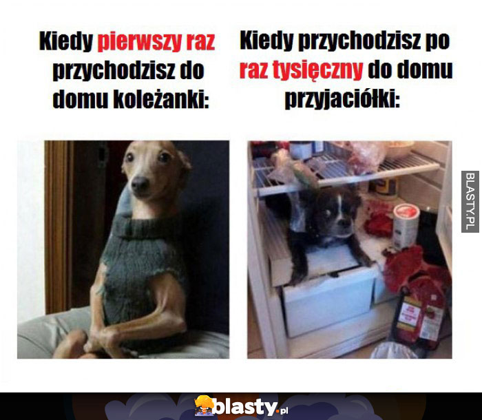 Wizyta u przyjaciółki w domu jej rodziców