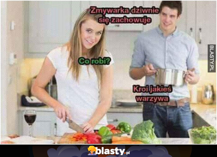 Zmywarka kroi warzywa