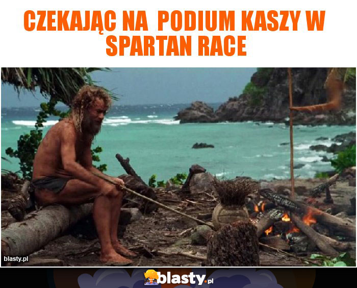 Czekając na  podium Kaszy w  Spartan RAce