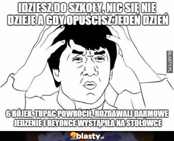 Idziesz do szkoły nic się nie dzieje