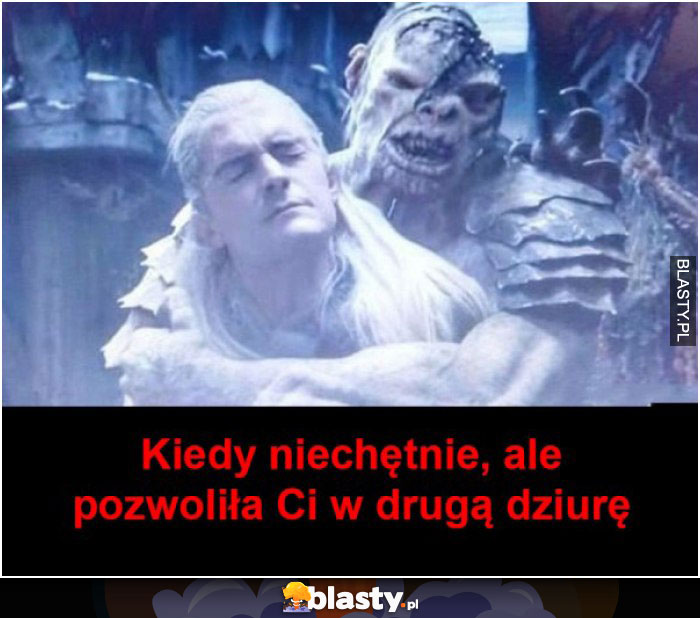 Kiedy niechętnie, ale pozwoliła ci w druga dziurę