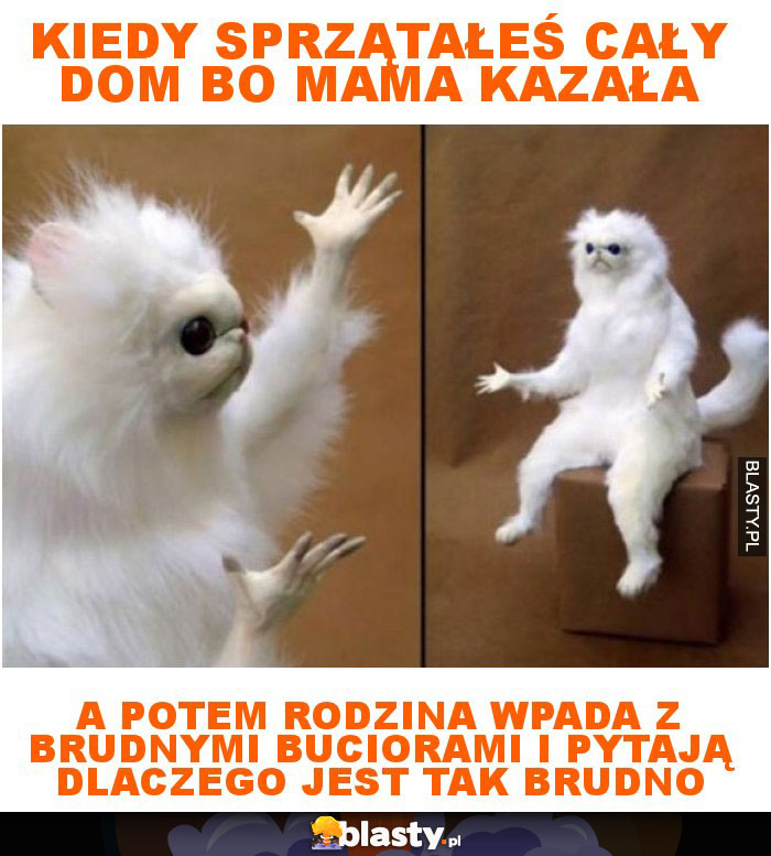 Kiedy sprzątałeś cały dom bo mama kazała