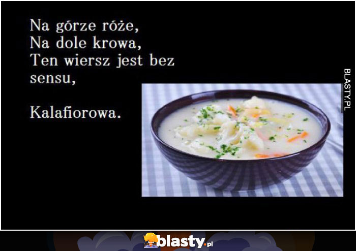 NA górze róże, a na dole