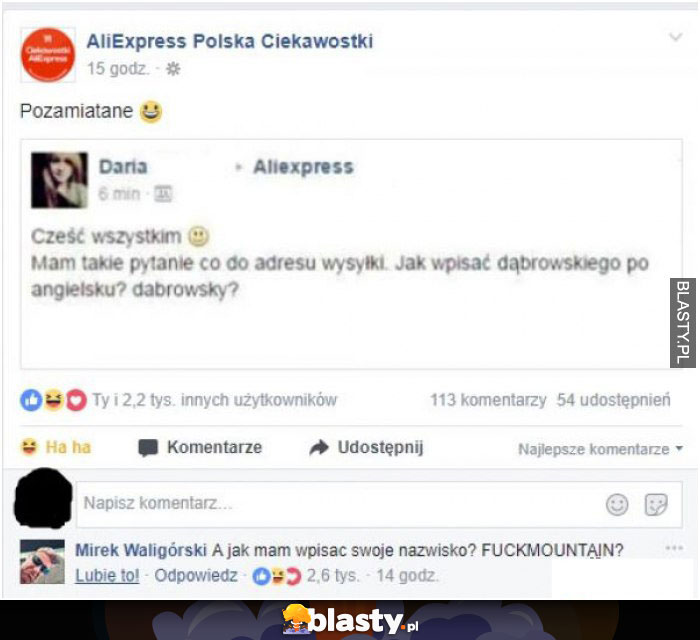 Najgłupsze komentarze w internetach