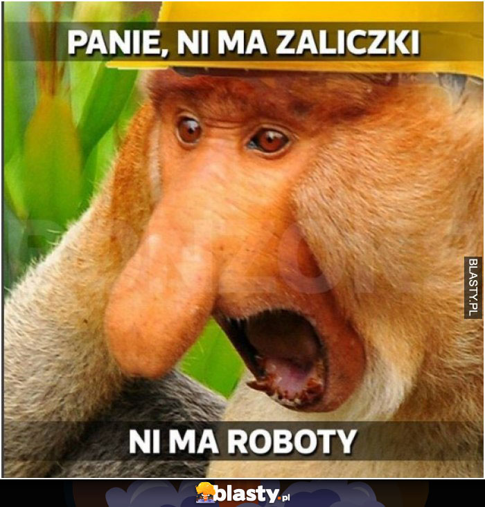 Panie nie ma zaliczki - nie ma roboty