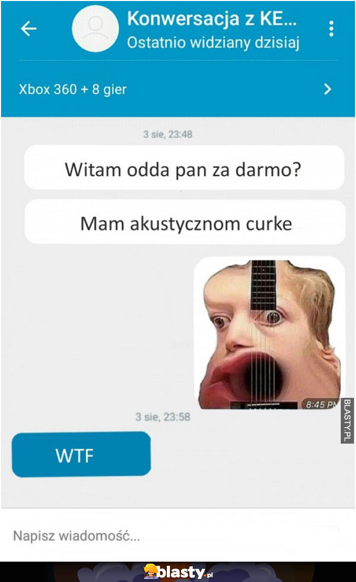 Witam odda pan za darmo