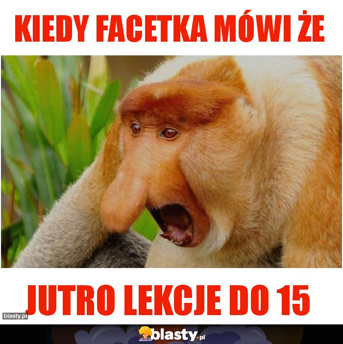 Kiedy facetka mówi że