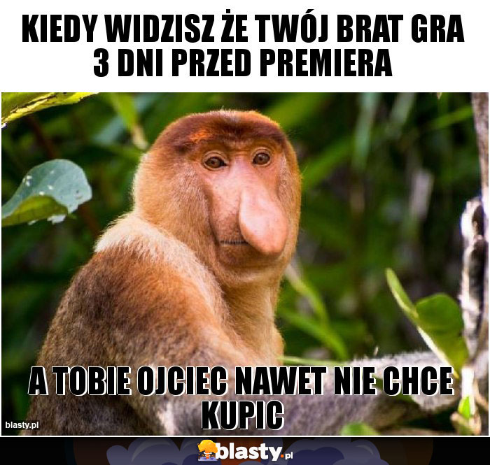 Kiedy widzisz że twój brat gra 3 dni przed premiera