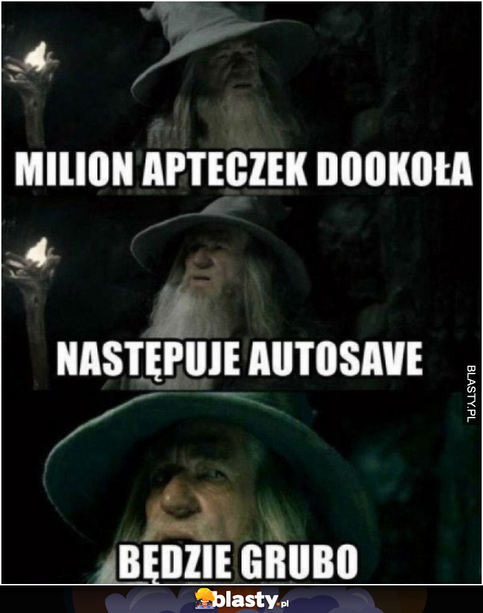 Milion apteczek do okołoa, następuje autosave