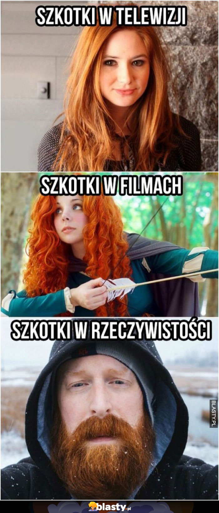 Szkotki w telewizji i Szkotki w rzeczywistości