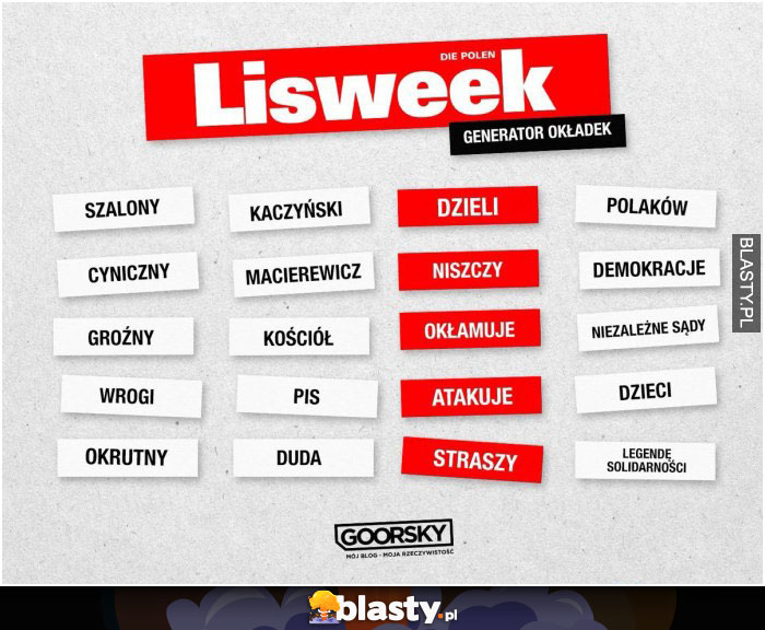 Lisweek generator okładek