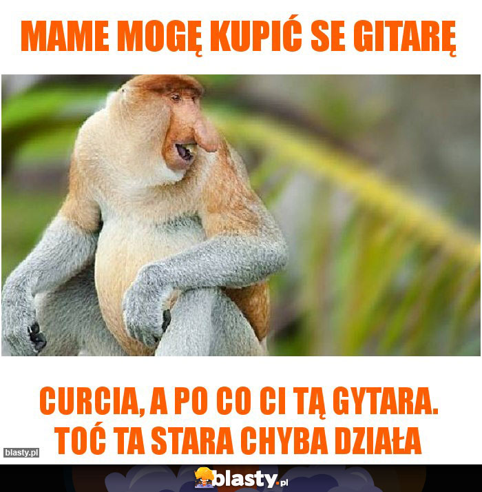 Mame mogę kupić se gitarę