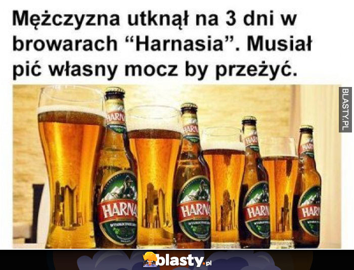 Mężczyzna utknął na 3 dni w browarach harnasia