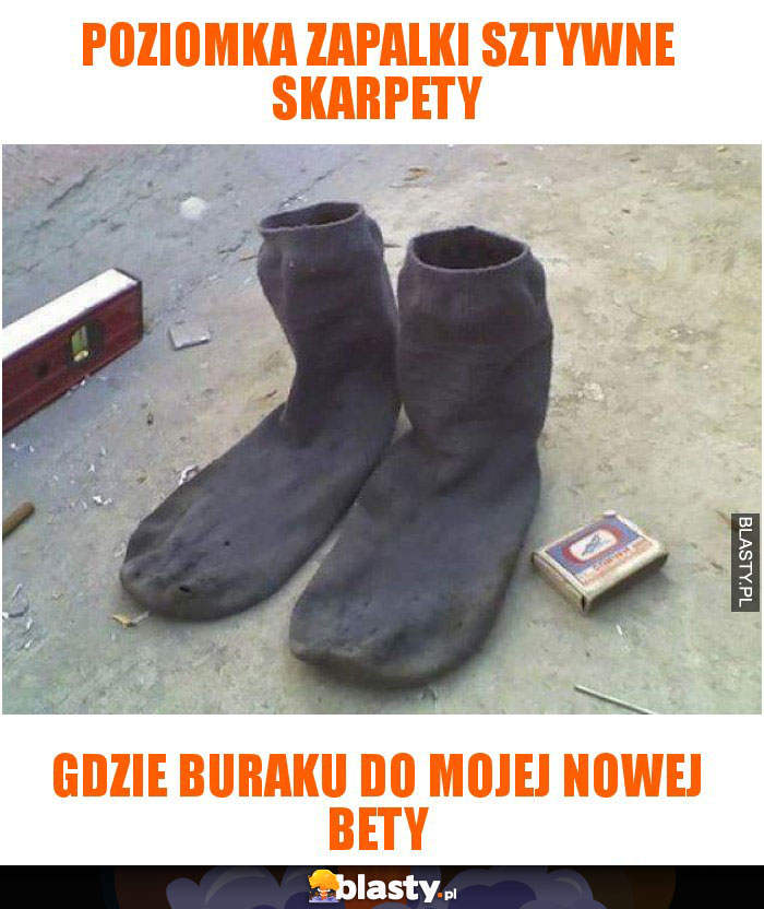 Poziomka zapalki sztywne skarpety