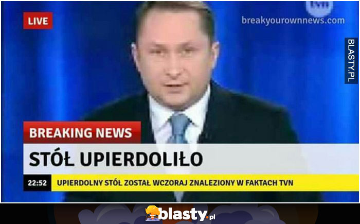 Stół upierdoliło