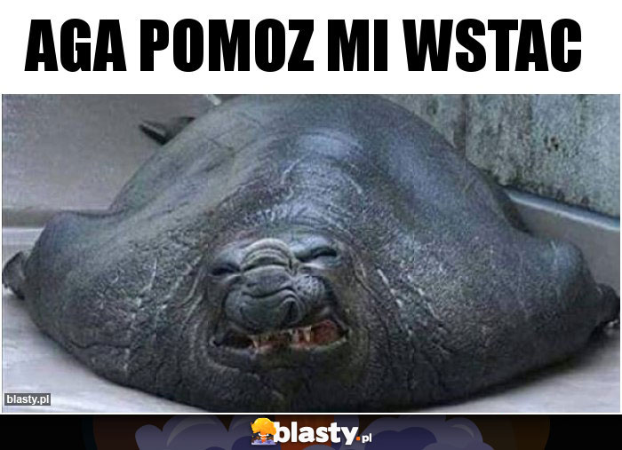 aga pomoz mi wstac
