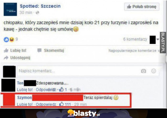 Chłopaku który zaczepiłeś mnie