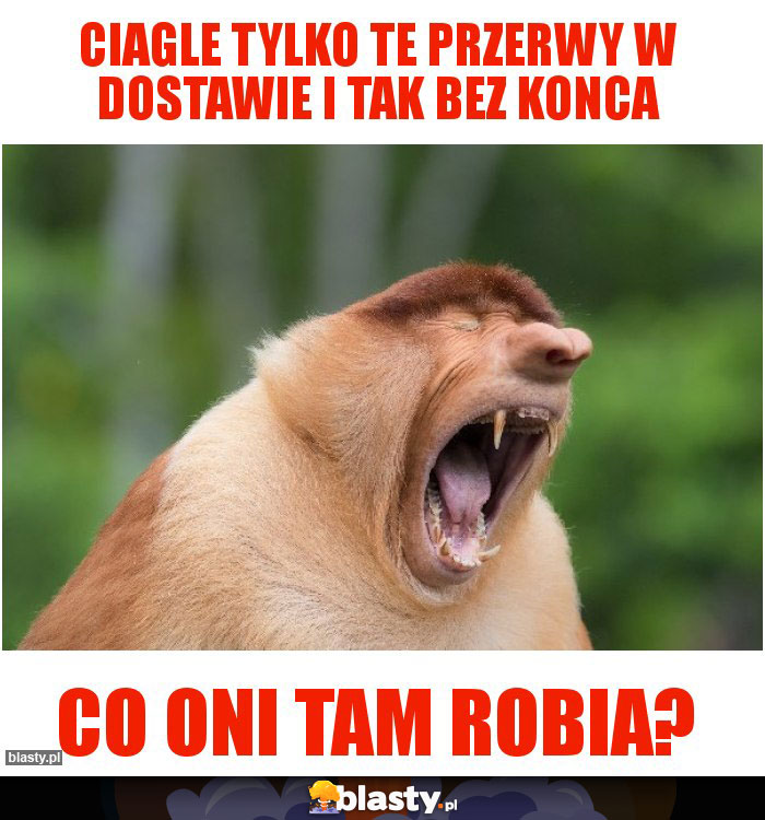 Ciagle tylko te przerwy w dostawie i tak bez konca