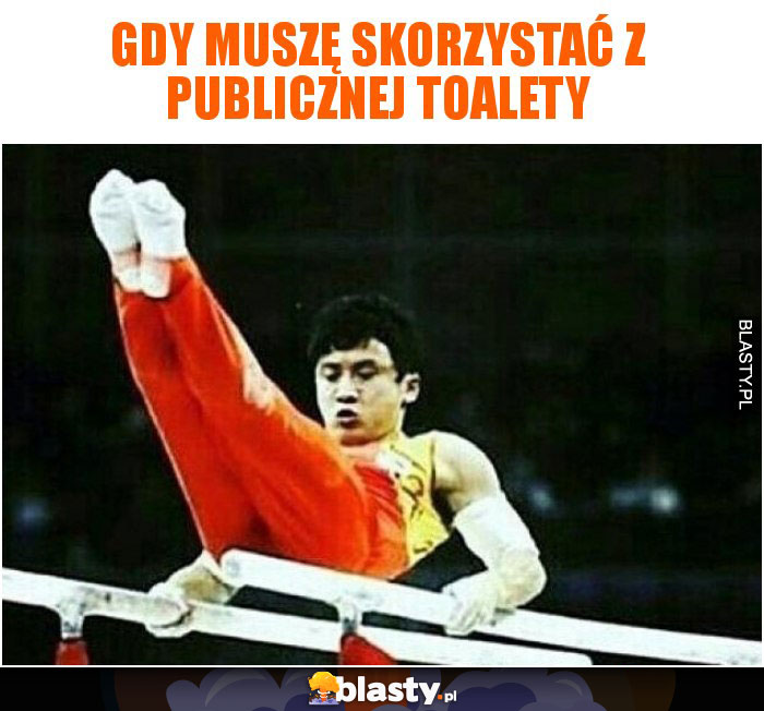 Gdy muszę skorzystać z publicznej toalety