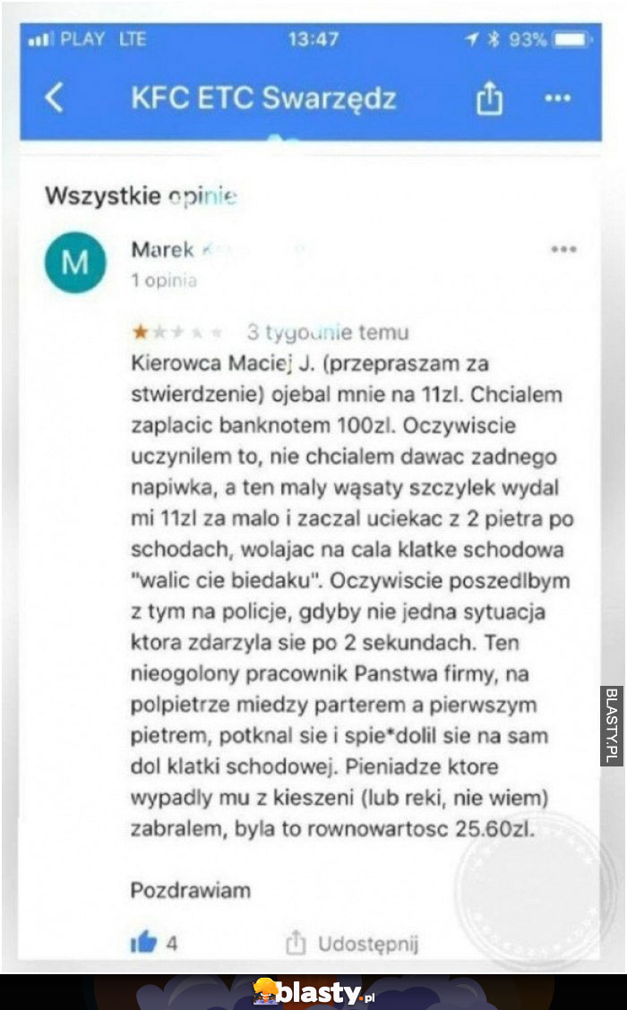 Gruby przekręt w KFC