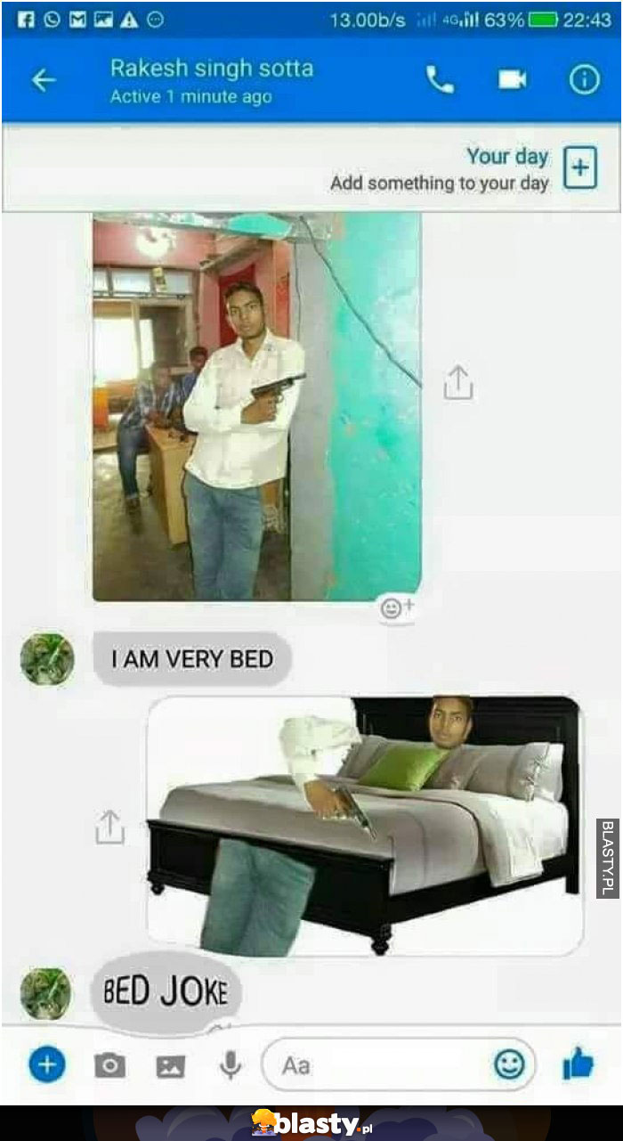 I am very bed