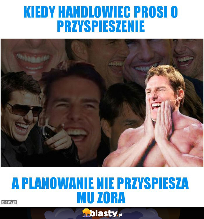 Kiedy handlowiec prosi o przyspieszenie