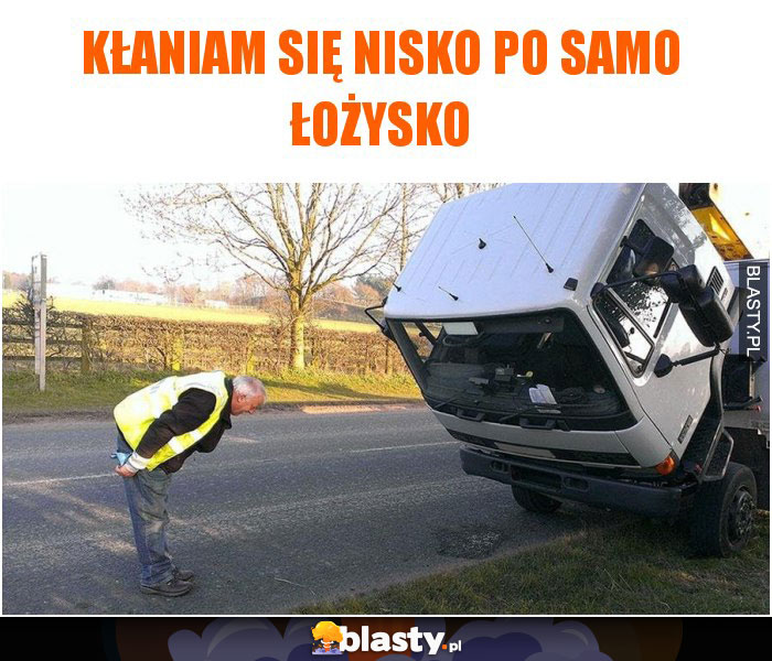 Kłaniam się nisko po samo łożysko